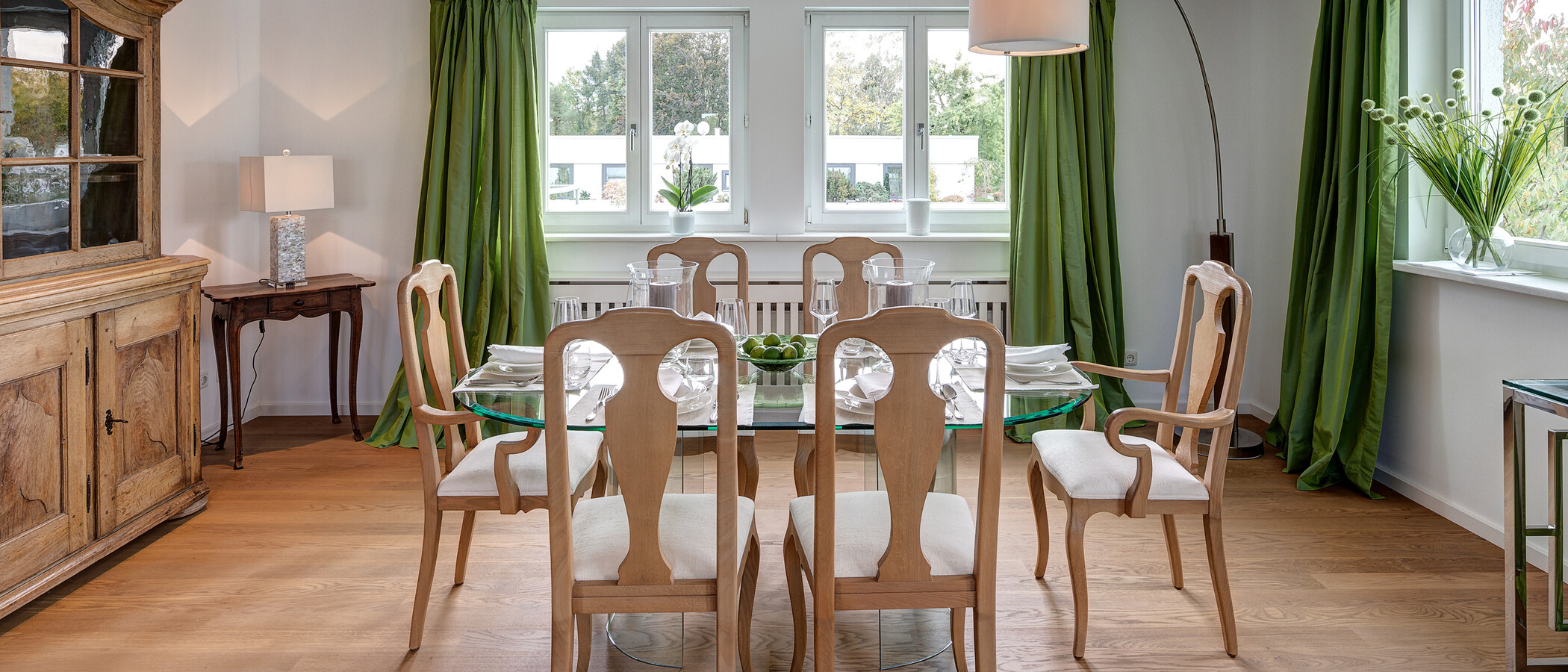 ático con terraza München Bogenhausen 02 salón 10781