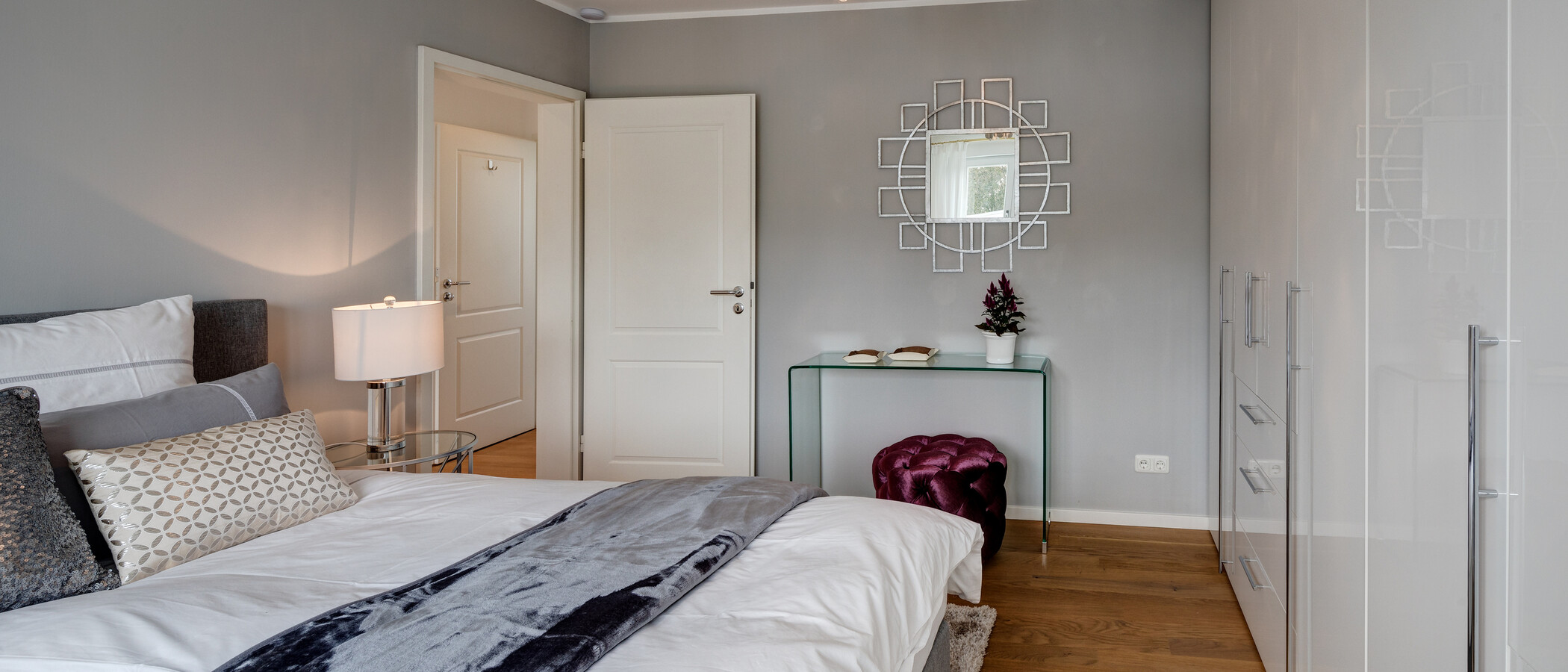 ático con terraza München Bogenhausen 04 dormitorio 10781