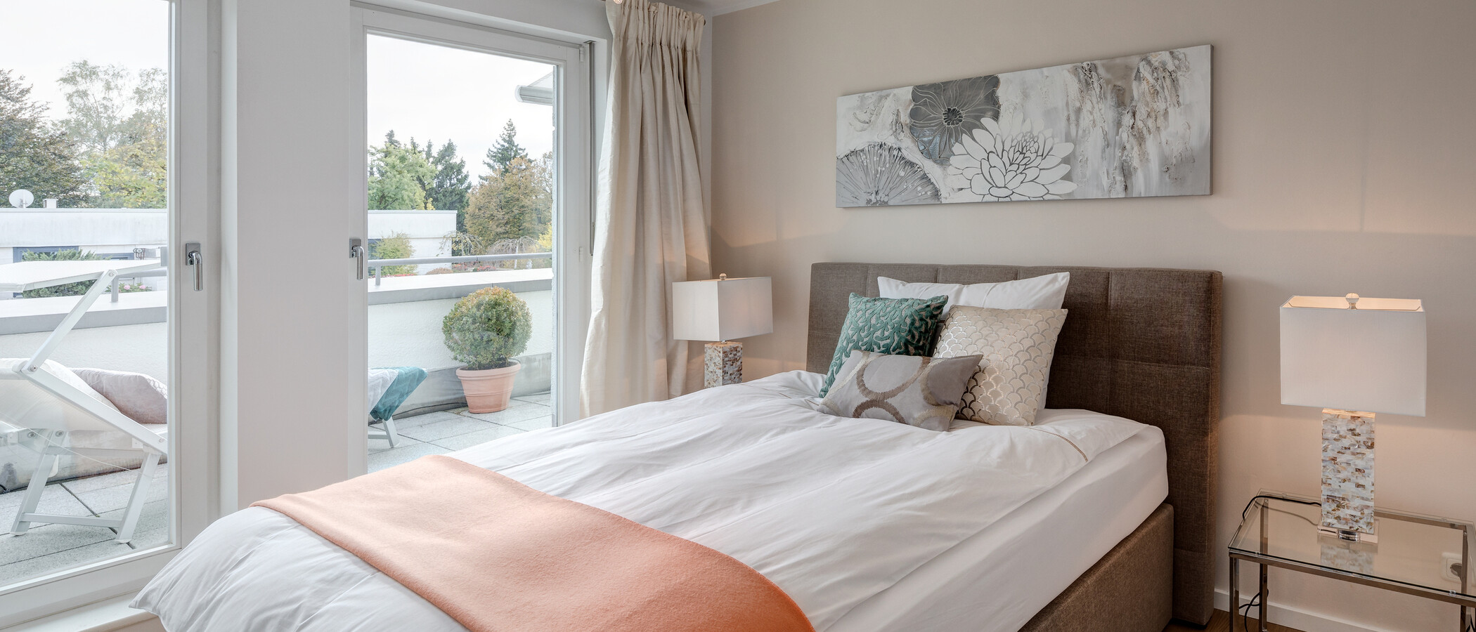 ático con terraza München Bogenhausen 01 2. dormitorio 10781