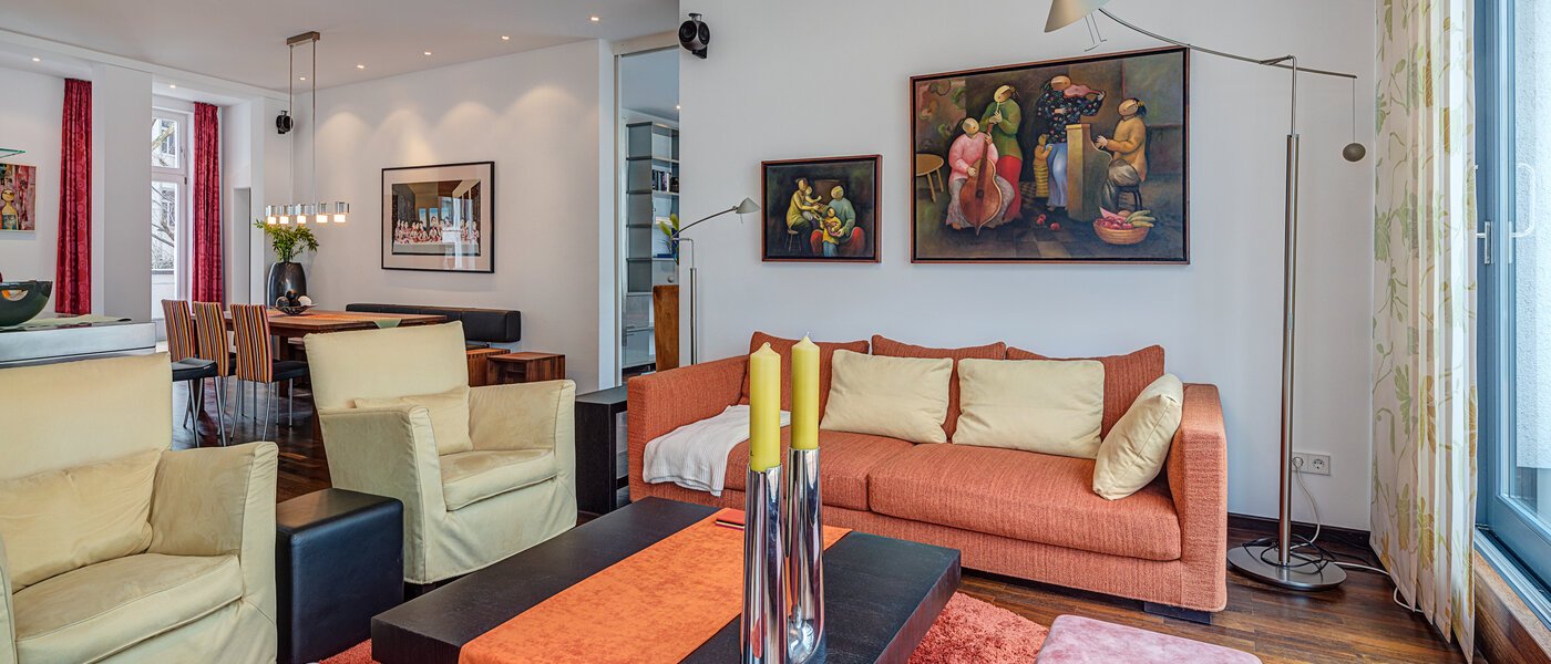 apartamento München Bogenhausen 03 salón 10830