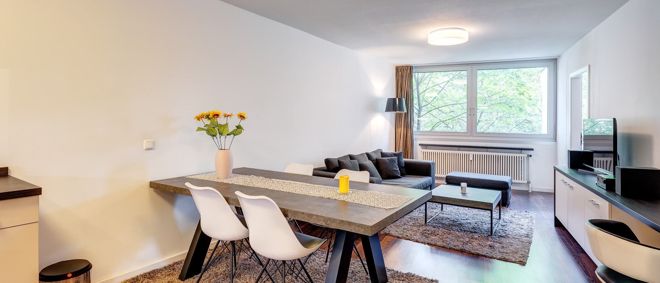 apartamento München Maxvorstadt 01 zona de día  10870