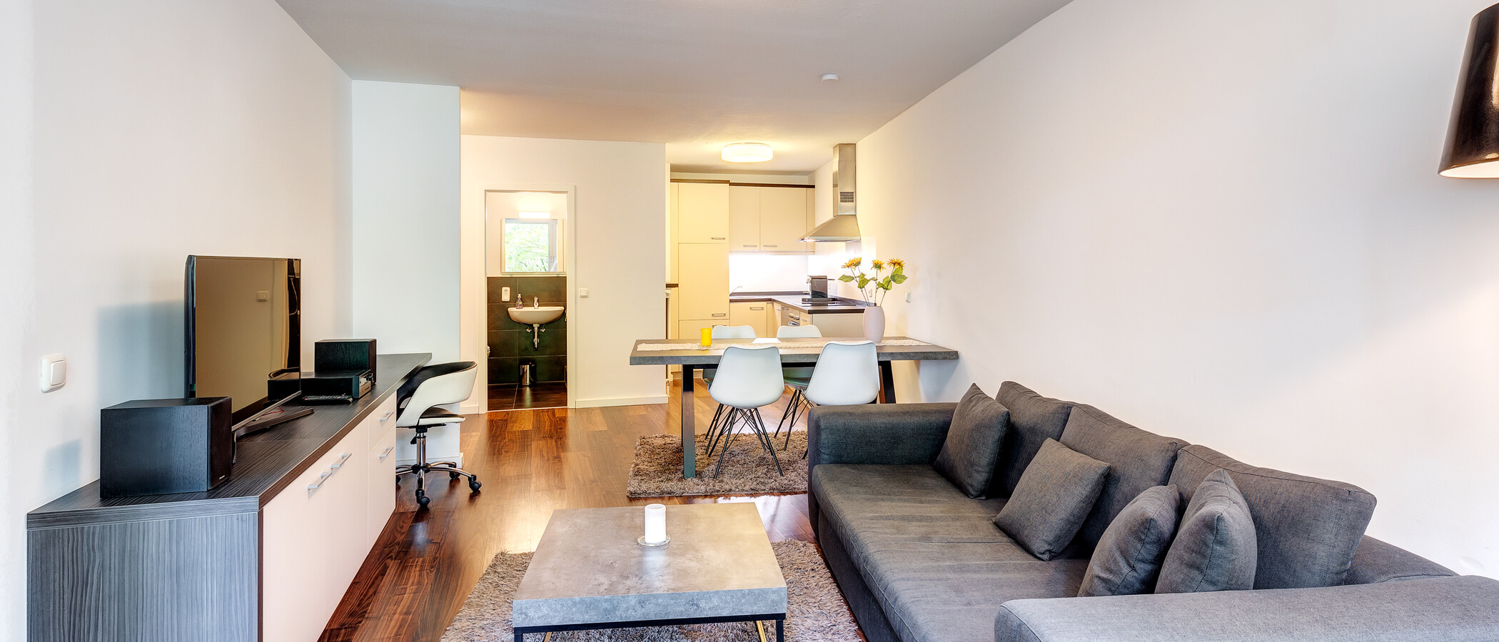 apartamento München Maxvorstadt 04 zona de día  10870