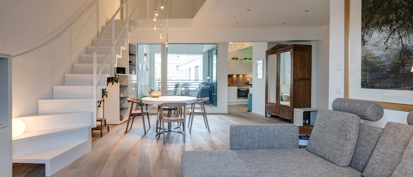 piso con galería München Maxvorstadt 03 salón 10881