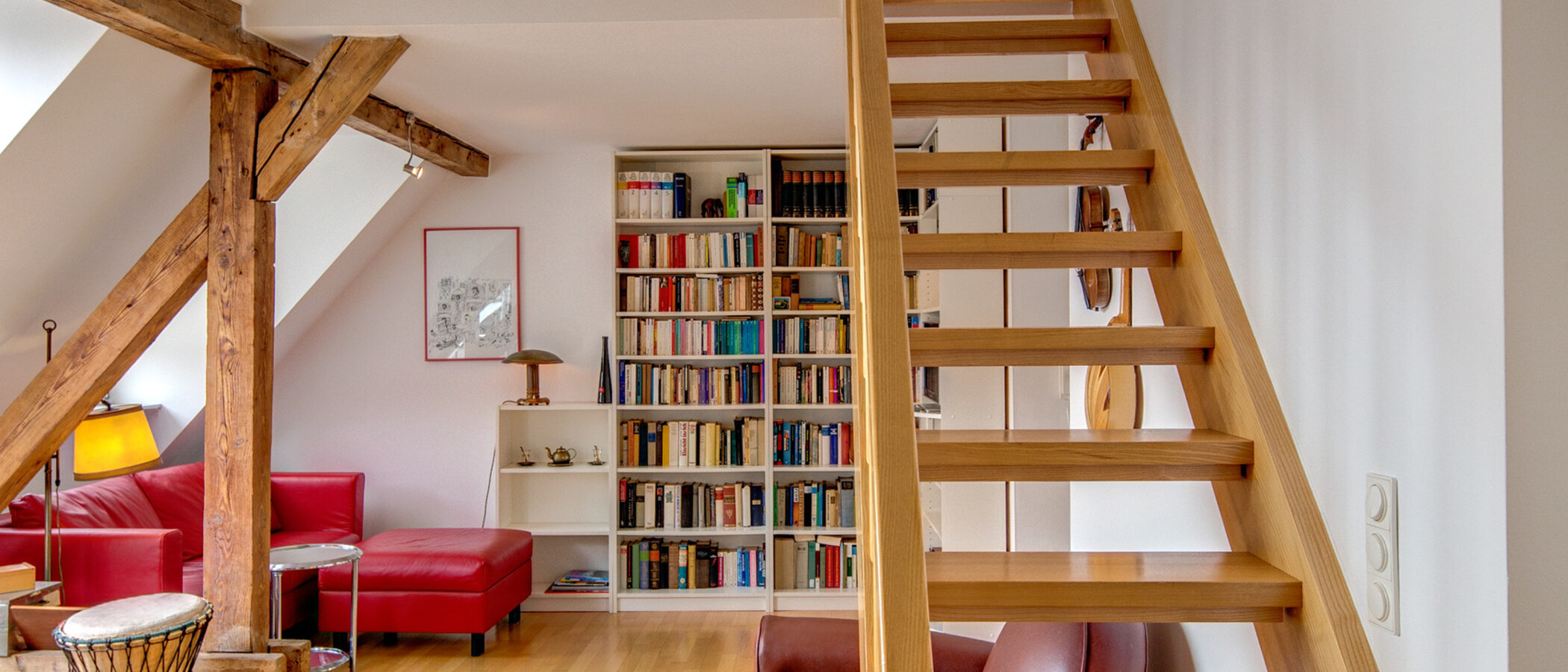 piso con galería München Schwabing (links der Leopoldstraße) 05 zona de dormir 1090