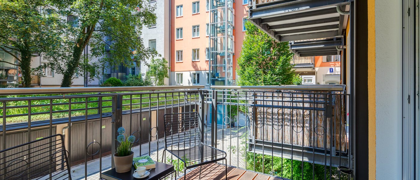 apartamento München Schwabing-West (rund um den Hohenzollernplatz) 03 balcón 10929