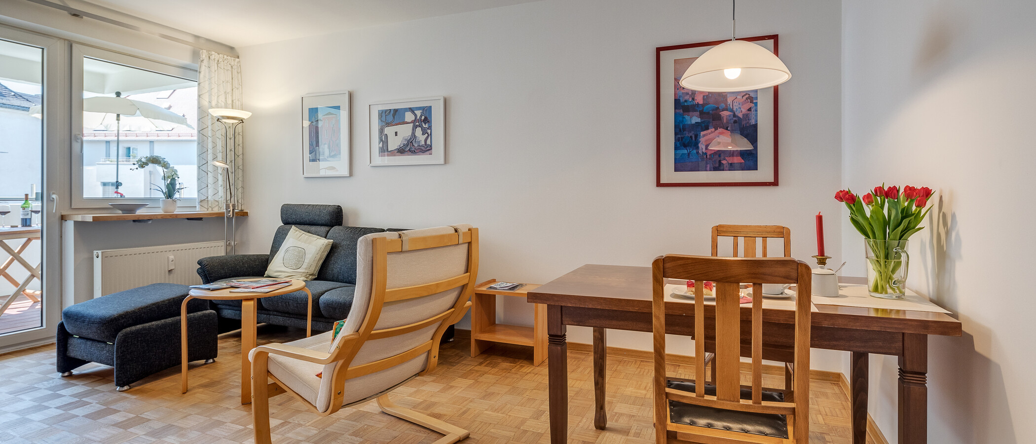 apartamento München Neuhausen 01 sala de estar 11009