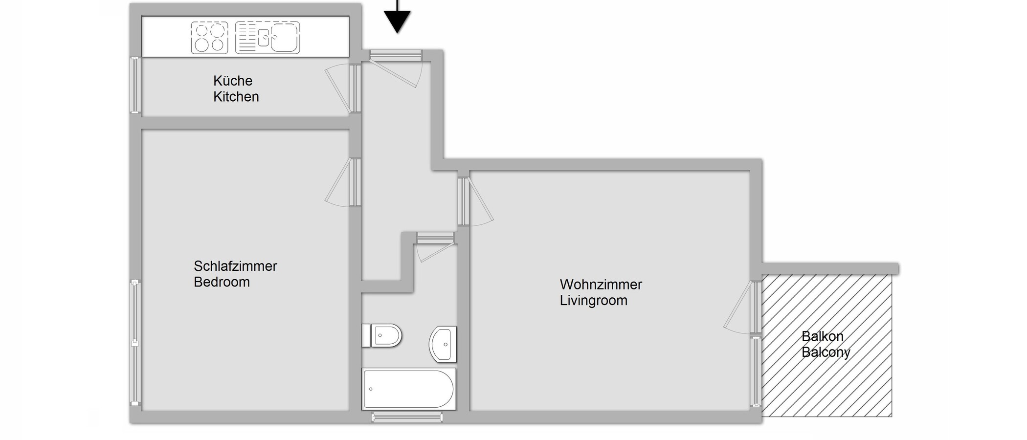 apartamento München Neuhausen 01 plano 11009