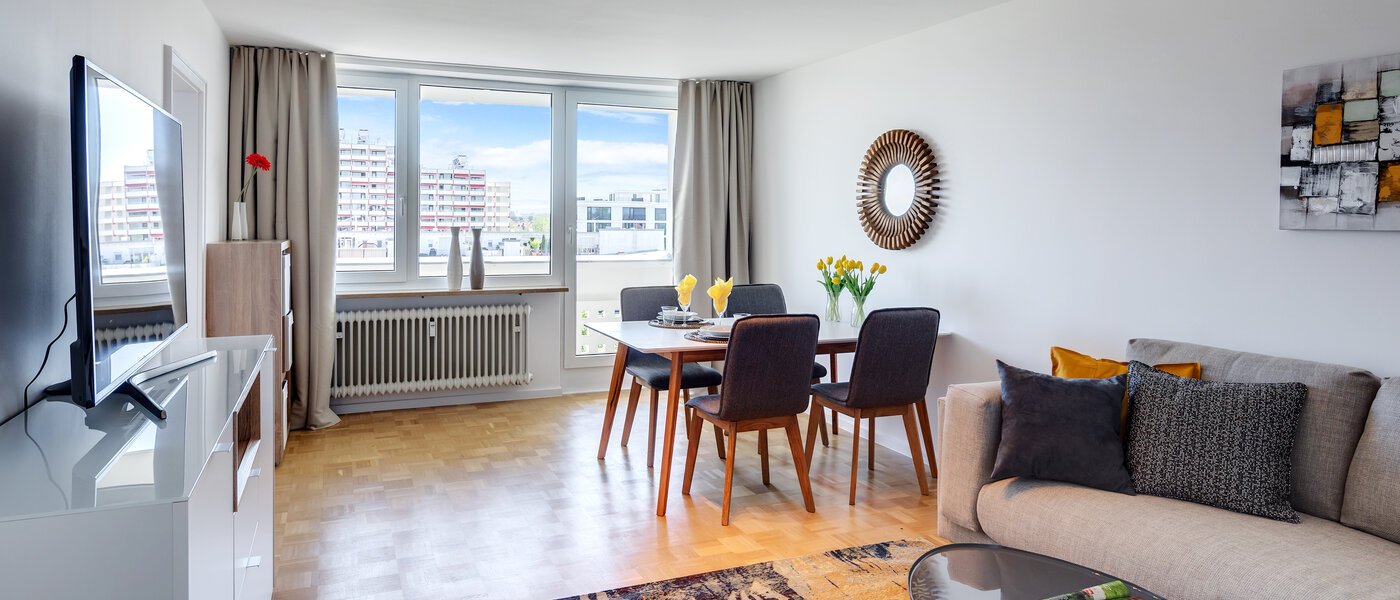 apartamento München Schwabing (links der Leopoldstraße) 01 sala de estar 11029