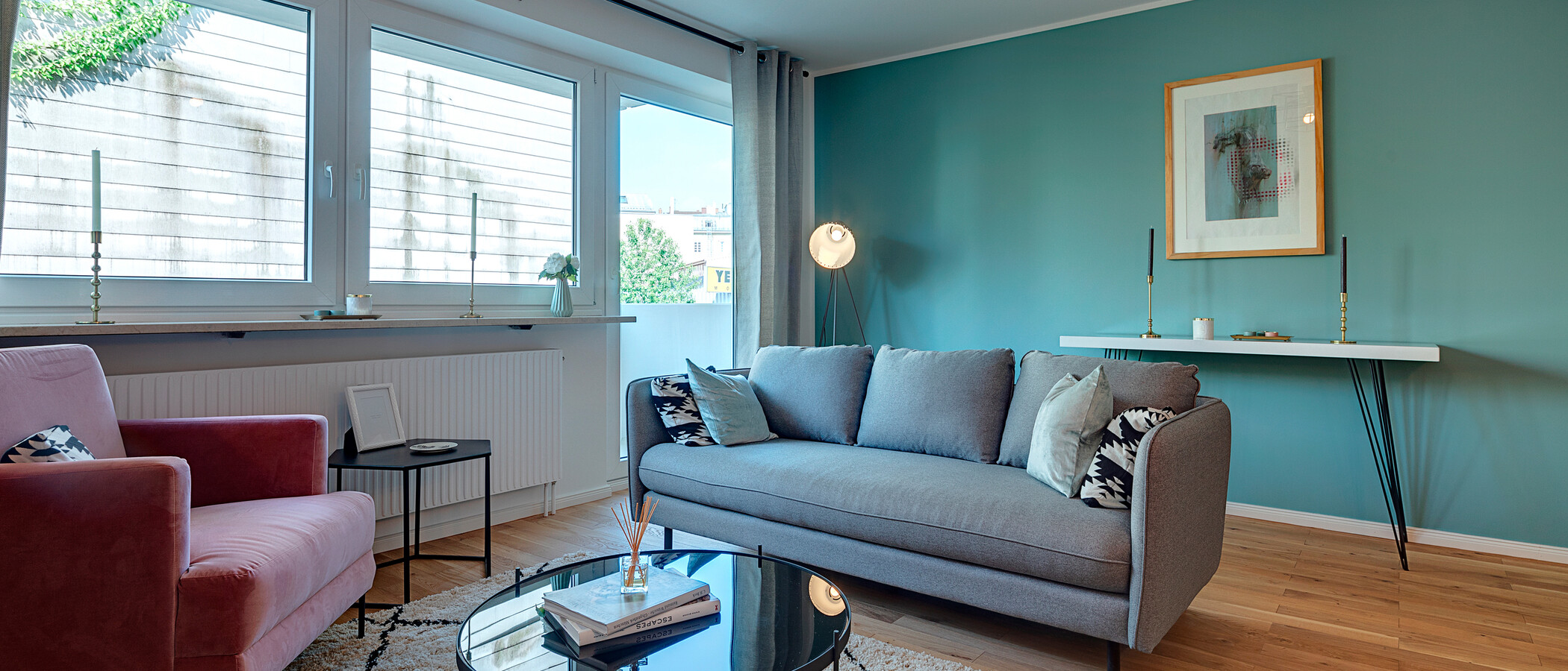 apartamento München Isarvorstadt 03 sala de estar 11049