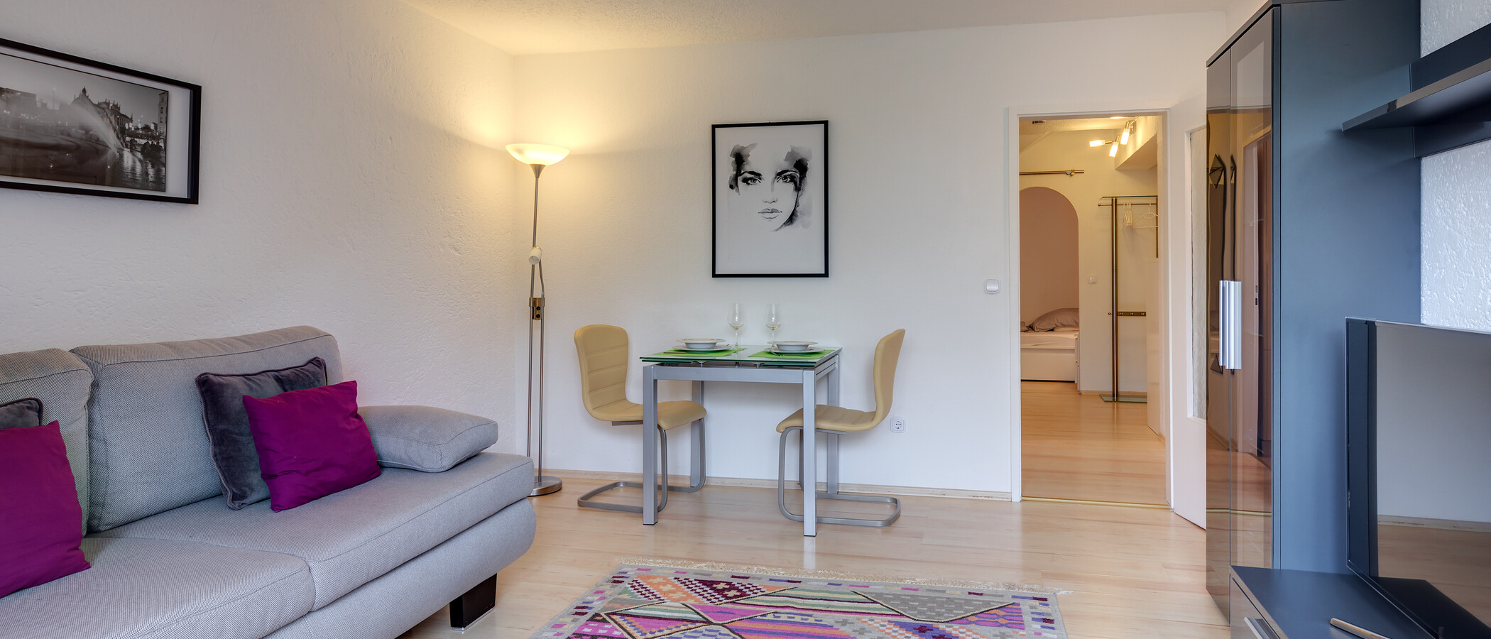 apartamento München Waldtrudering 02 sala de estar 11050