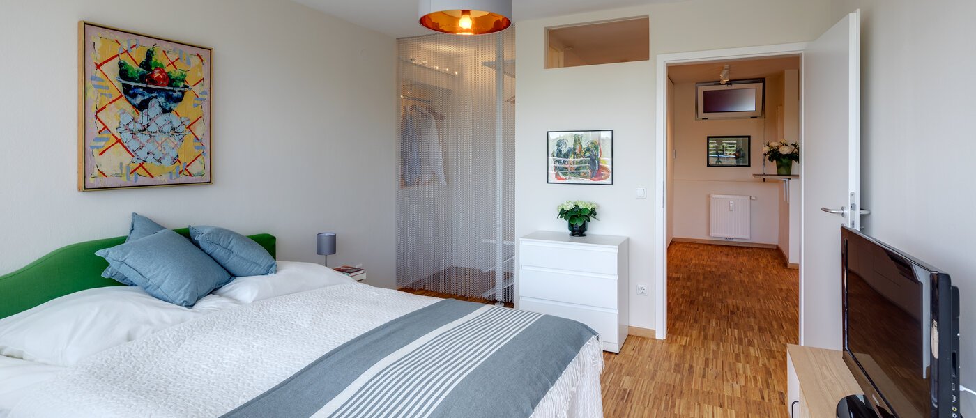 ático con terraza München Bogenhausen 03 dormitorio 11076