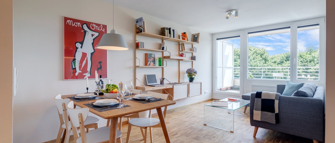 ático con terraza München Bogenhausen 01 zona de día  11076