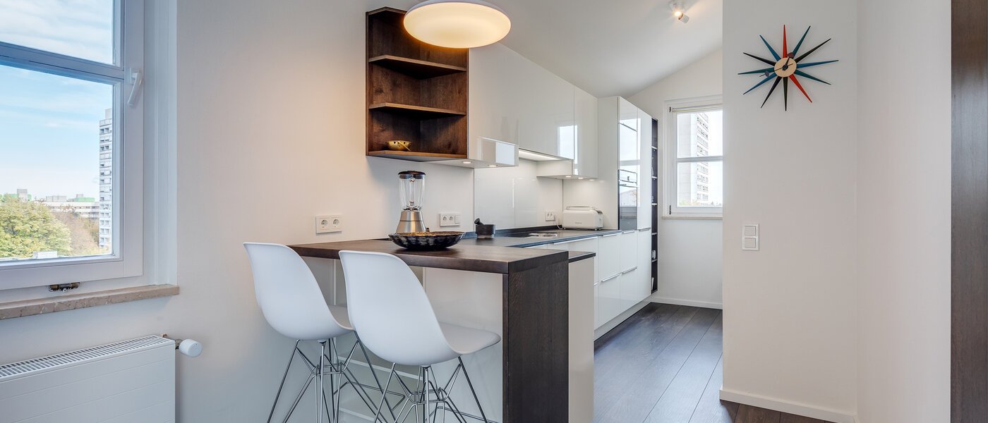 ático con terraza München Arabellapark 05 cocina 11226