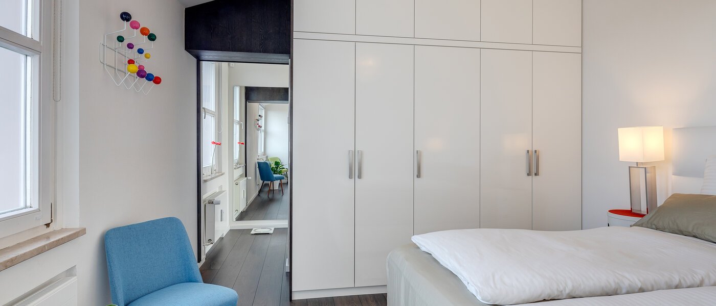 ático con terraza München Arabellapark 04 dormitorio 11226