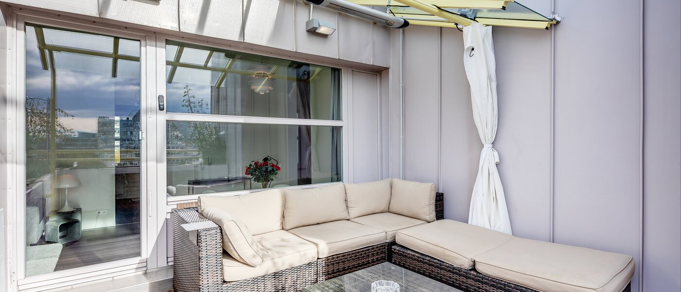 ático con terraza München Arabellapark 01 azotea 11226