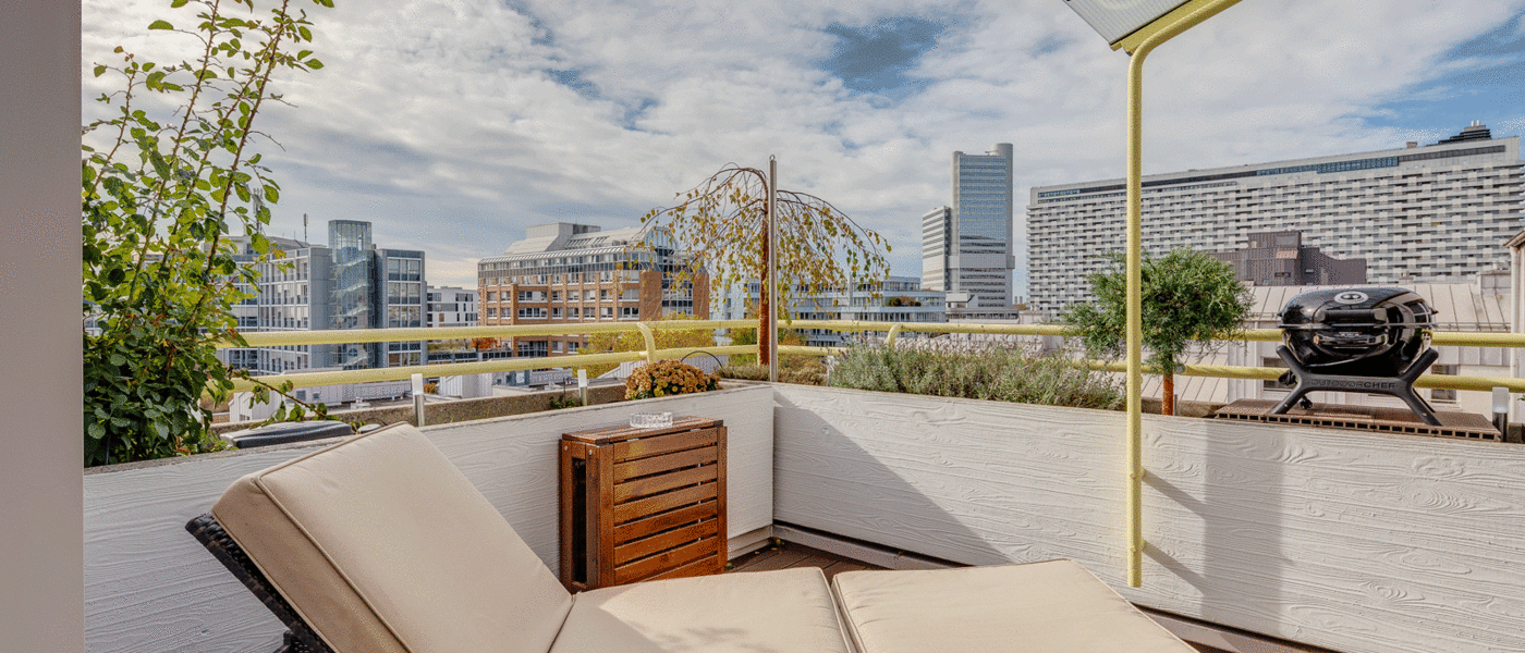 ático con terraza München Arabellapark 03 azotea 11226