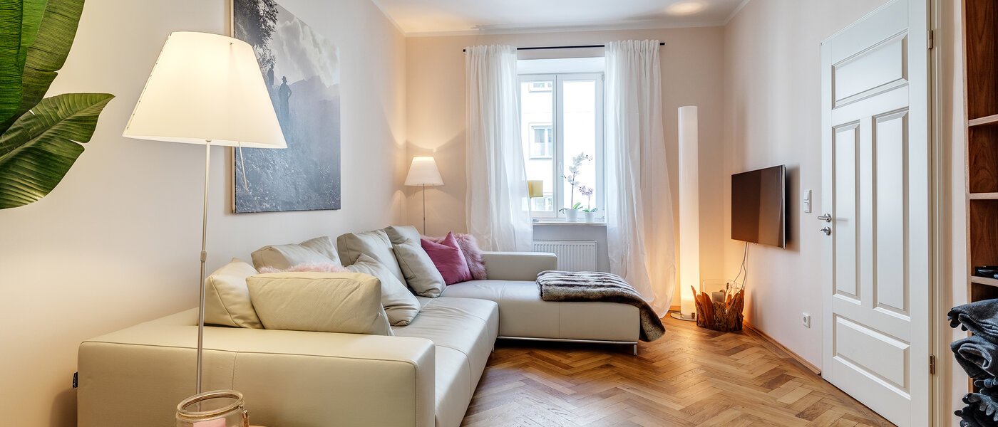 apartamento München Glockenbachviertel 01 sala de estar 11255