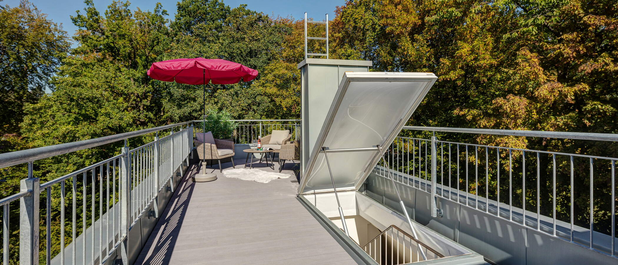 ático con terraza München Menterschwaige 01 azotea 11267