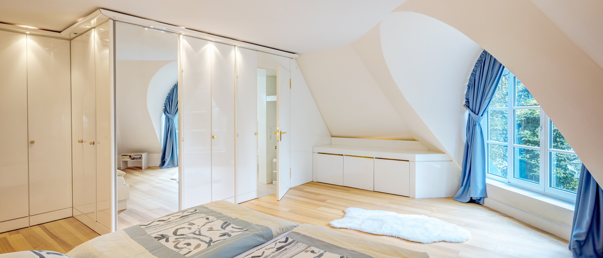 ático con terraza München Menterschwaige 04 1. dormitorio 11267