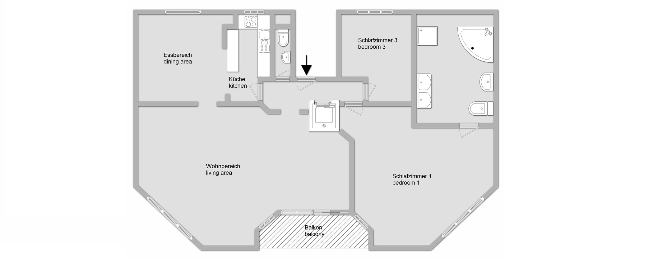 ático con terraza München Menterschwaige 01 plano 11267