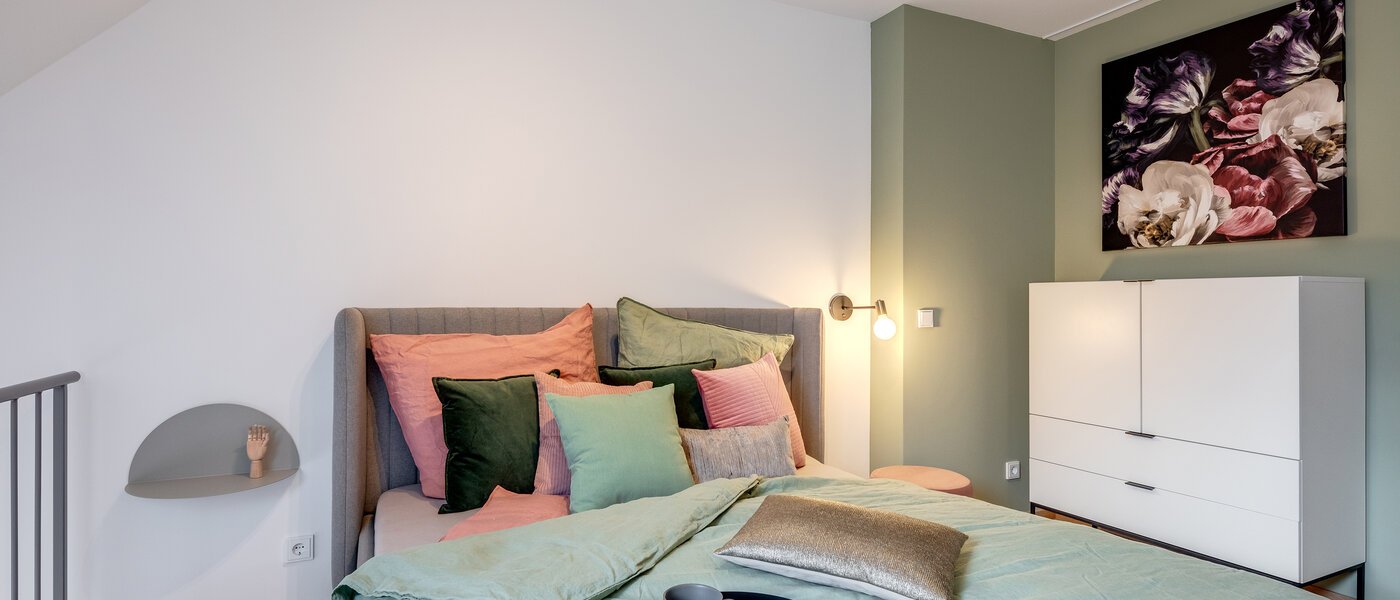 dúplex con galería München Maxvorstadt 01 zona de dormir 11294