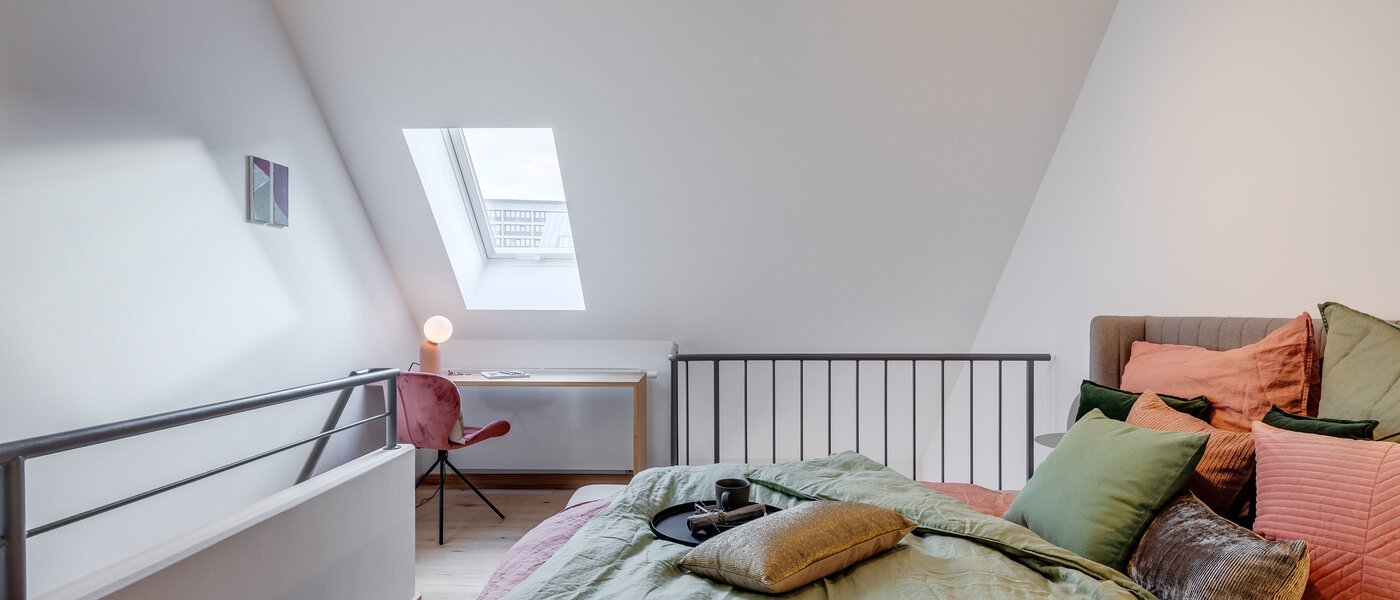 dúplex con galería München Maxvorstadt 04 zona de dormir 11294