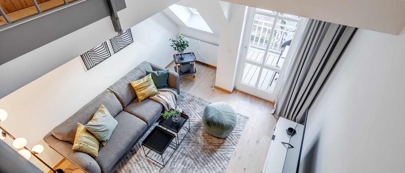 dúplex con galería München Maxvorstadt 06 zona de día  11294