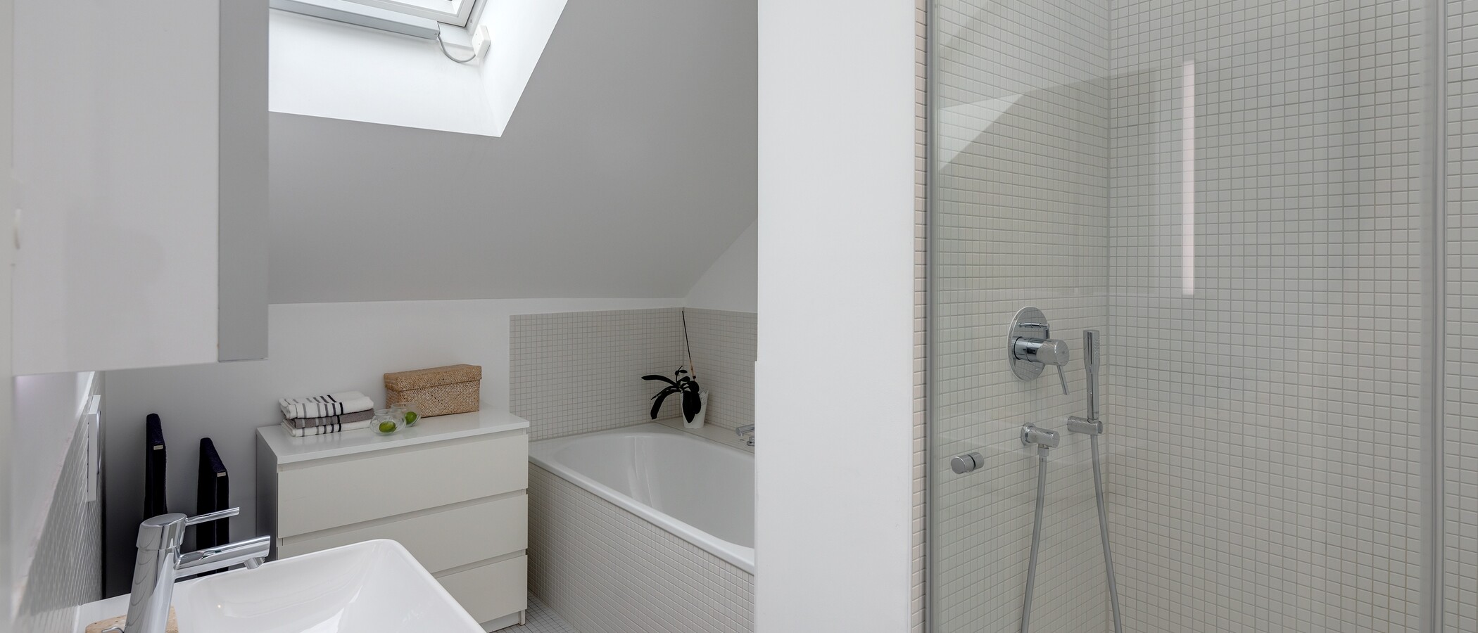 ático con terraza München Schwabing-West (rund um den Bonner Platz) 01 baño 11304