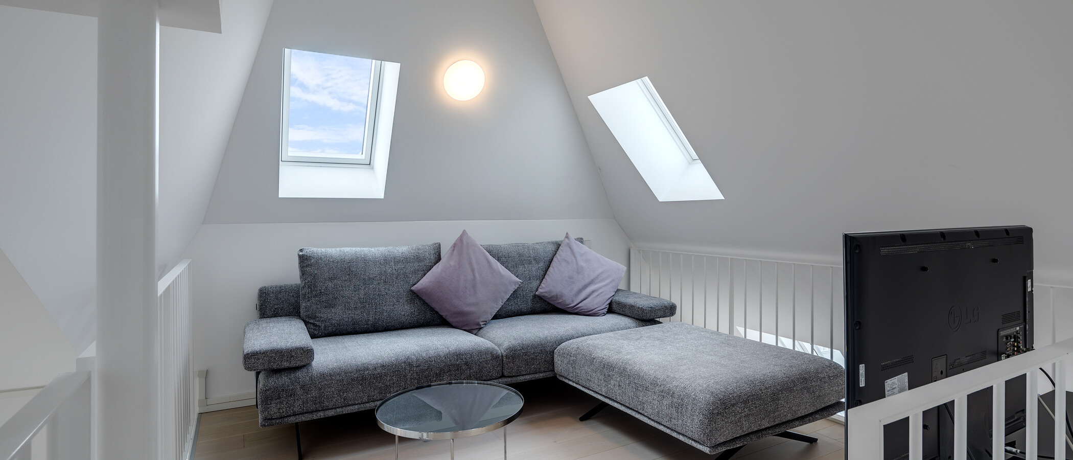 ático con terraza München Schwabing-West (rund um den Bonner Platz) 02 zona de día  11304