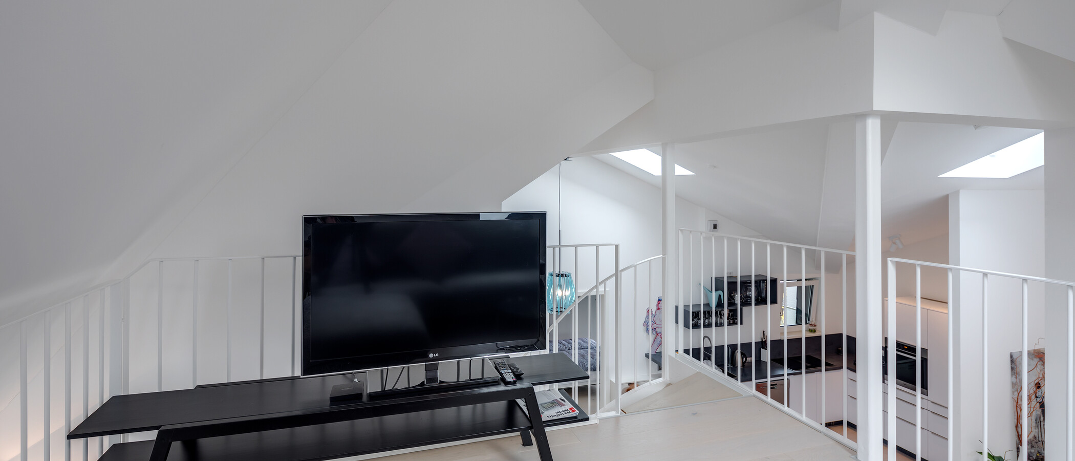 ático con terraza München Schwabing-West (rund um den Bonner Platz) 04 zona de día  11304