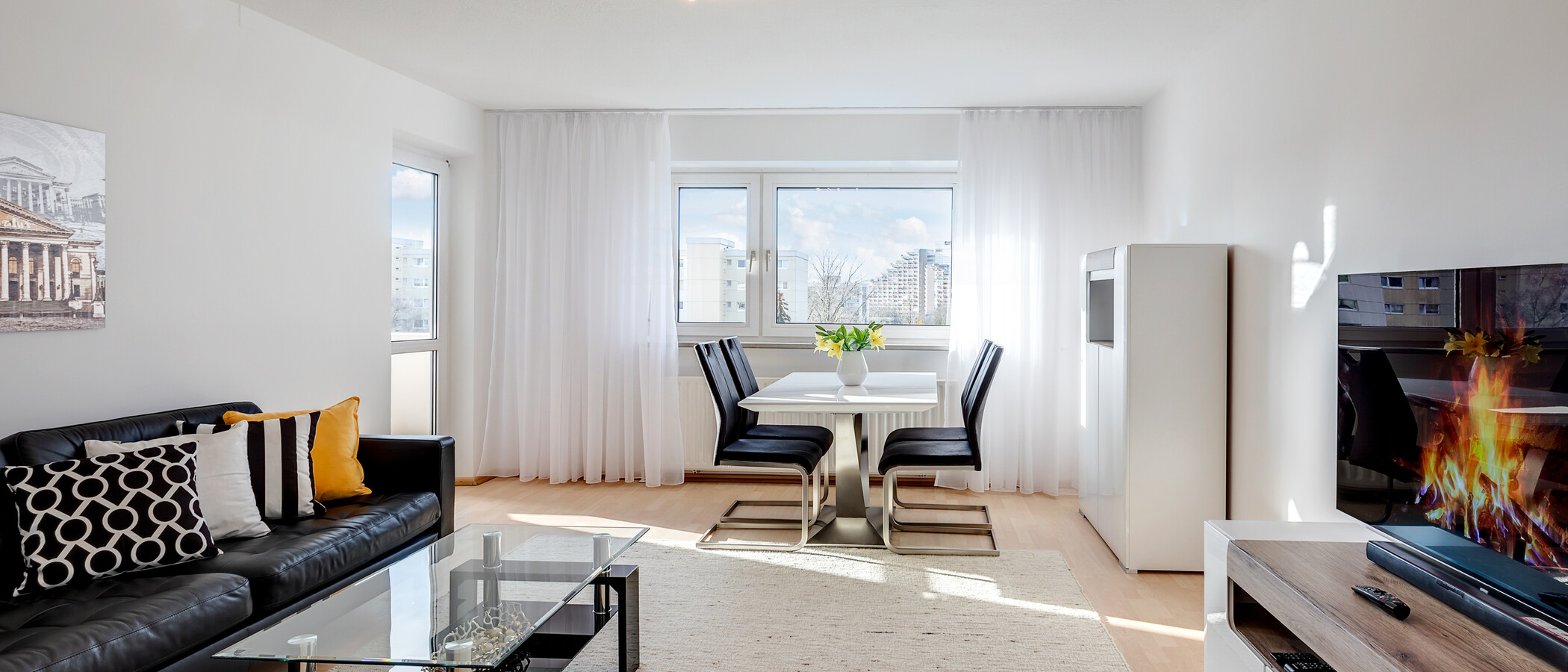 apartamento München Johanneskirchen 01 zona de día  11347