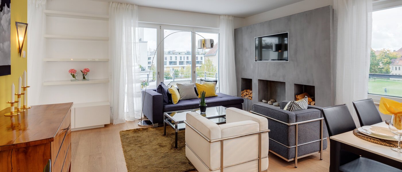 apartamento München Schwabing-West 02 zona de día  11349