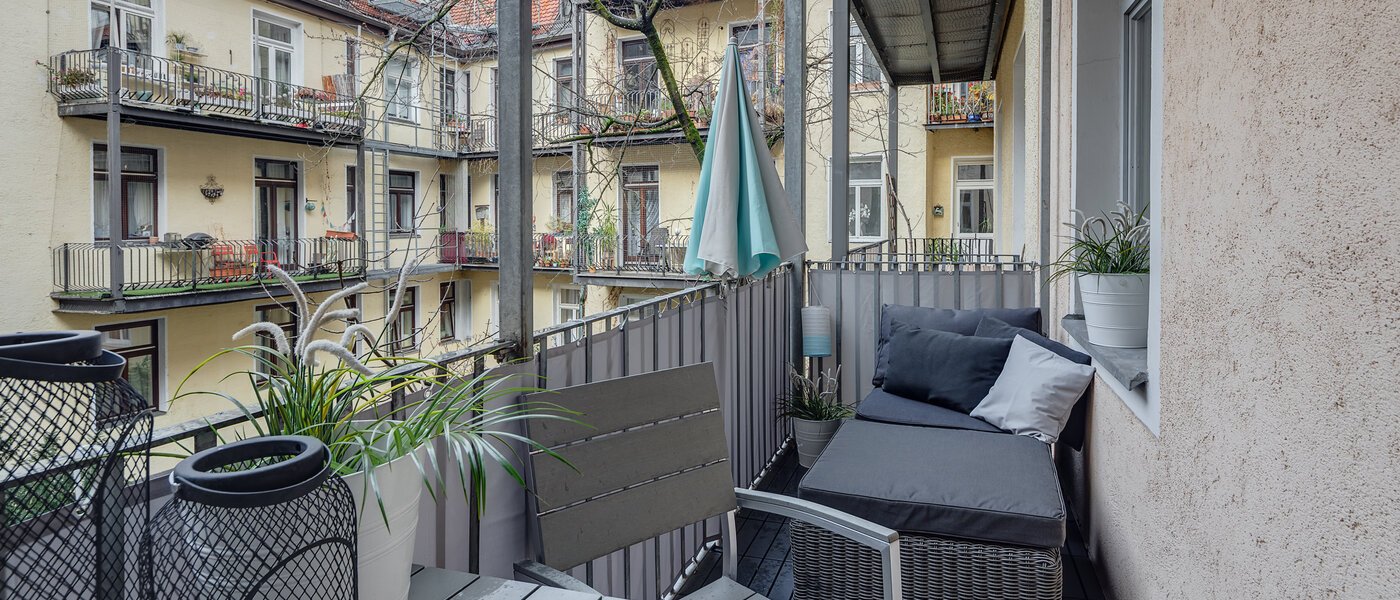 apartamento München Glockenbachviertel 01 balcón 11352