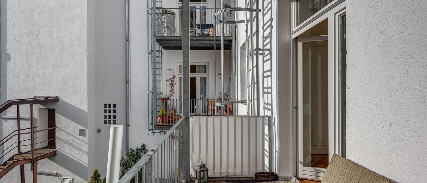 apartamento München Glockenbachviertel 01 balcón 11395