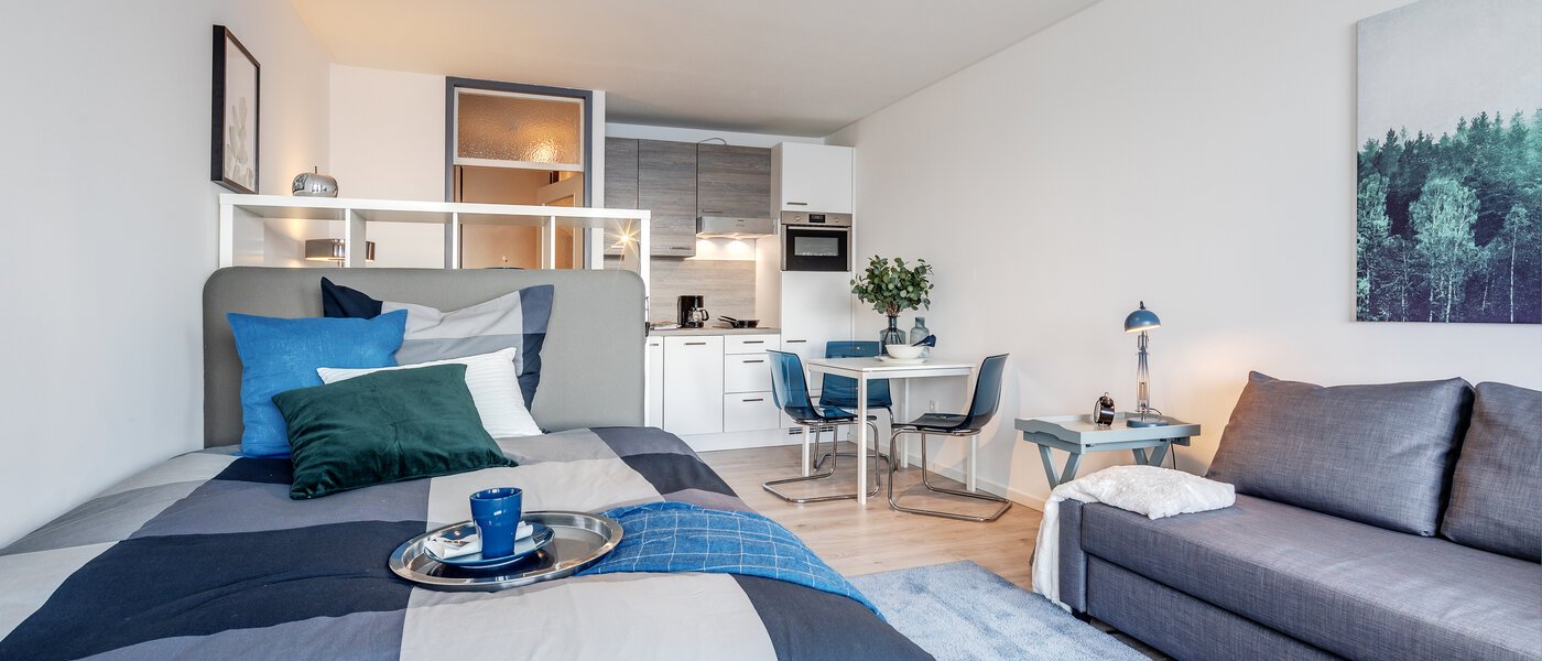 apartamento München Arabellapark 02 zona de día  11422