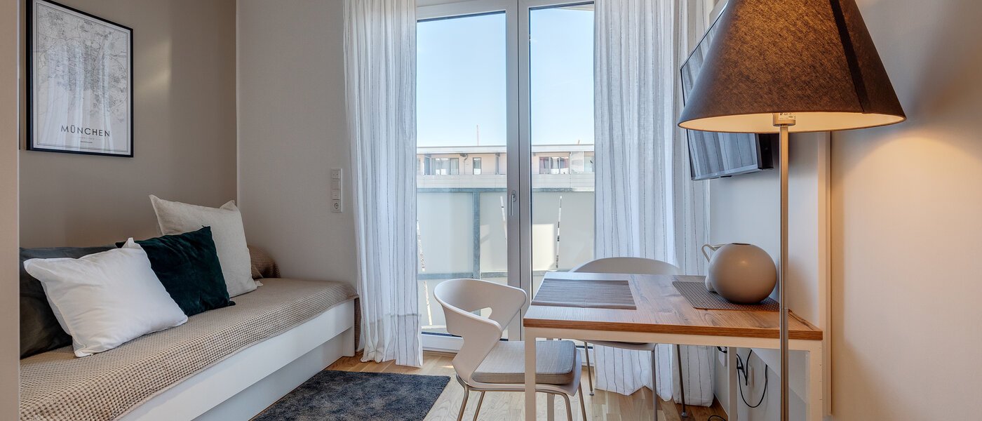 apartamento München Messestadt Riem 01 zona de día  11435