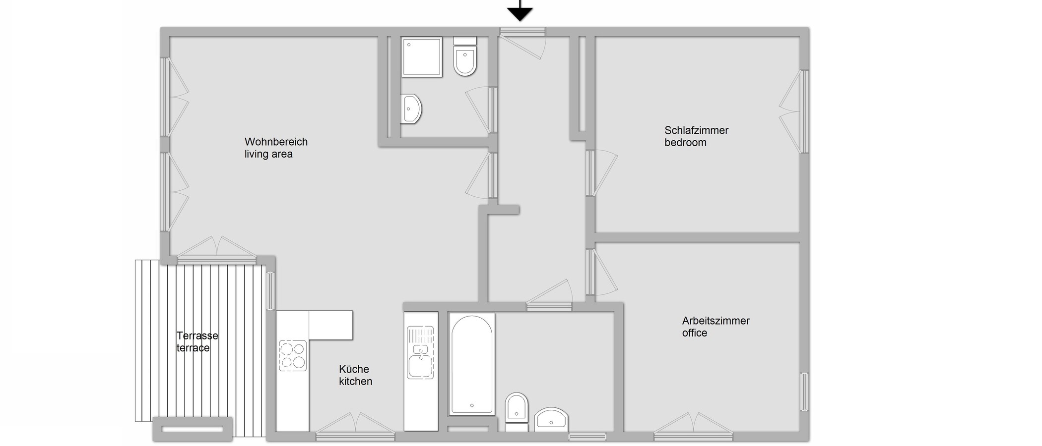 piso con jardín München Neuaubing 01 plano 11442