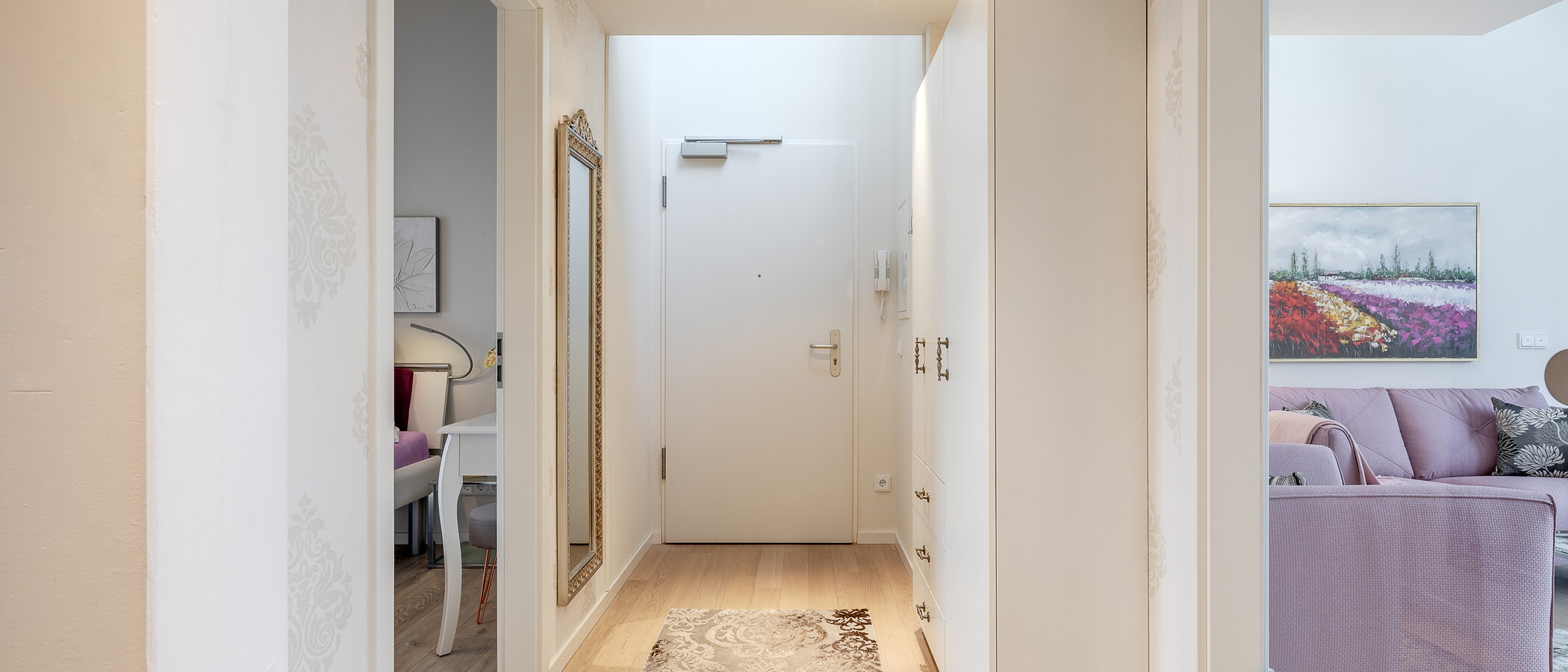 piso con galería München Moosach 02 pasillo 11448