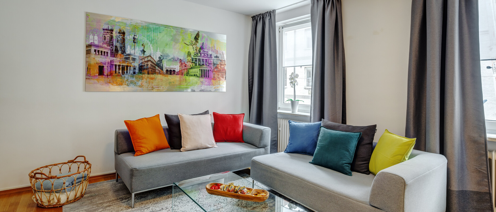 apartamento München Lehel 02 sala de estar 11536