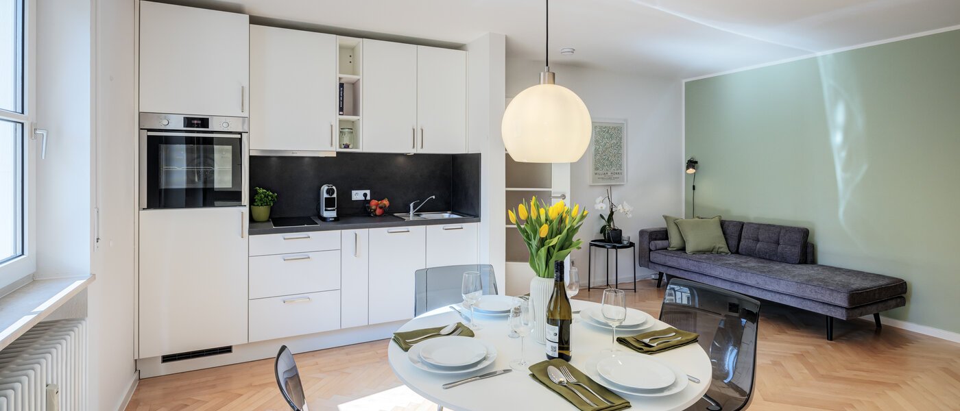 apartamento München Schwabing-Nord (zw. Leopoldstraße & Englischen Garten) 01 zona de día  11551