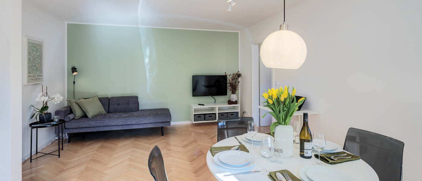 apartamento München Schwabing-Nord (zw. Leopoldstraße & Englischen Garten) 02 zona de día  11551