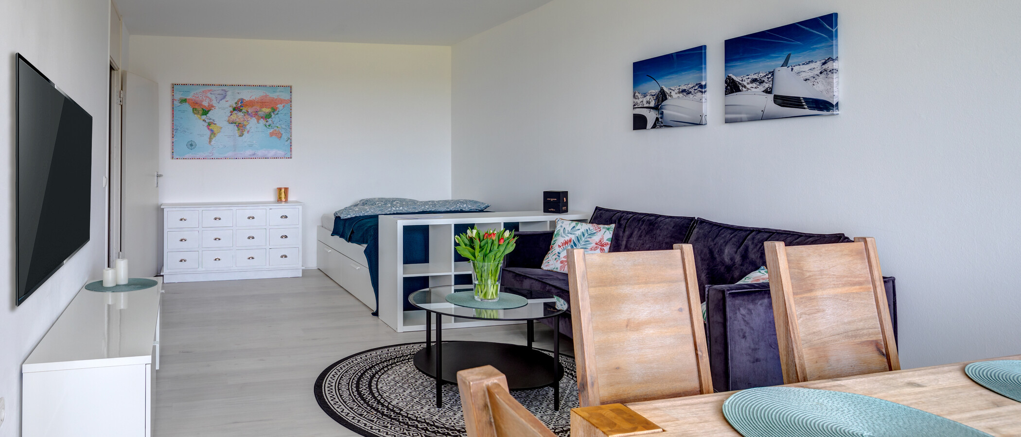 apartamento München Parkstadt Solln 05 zona de día  11555