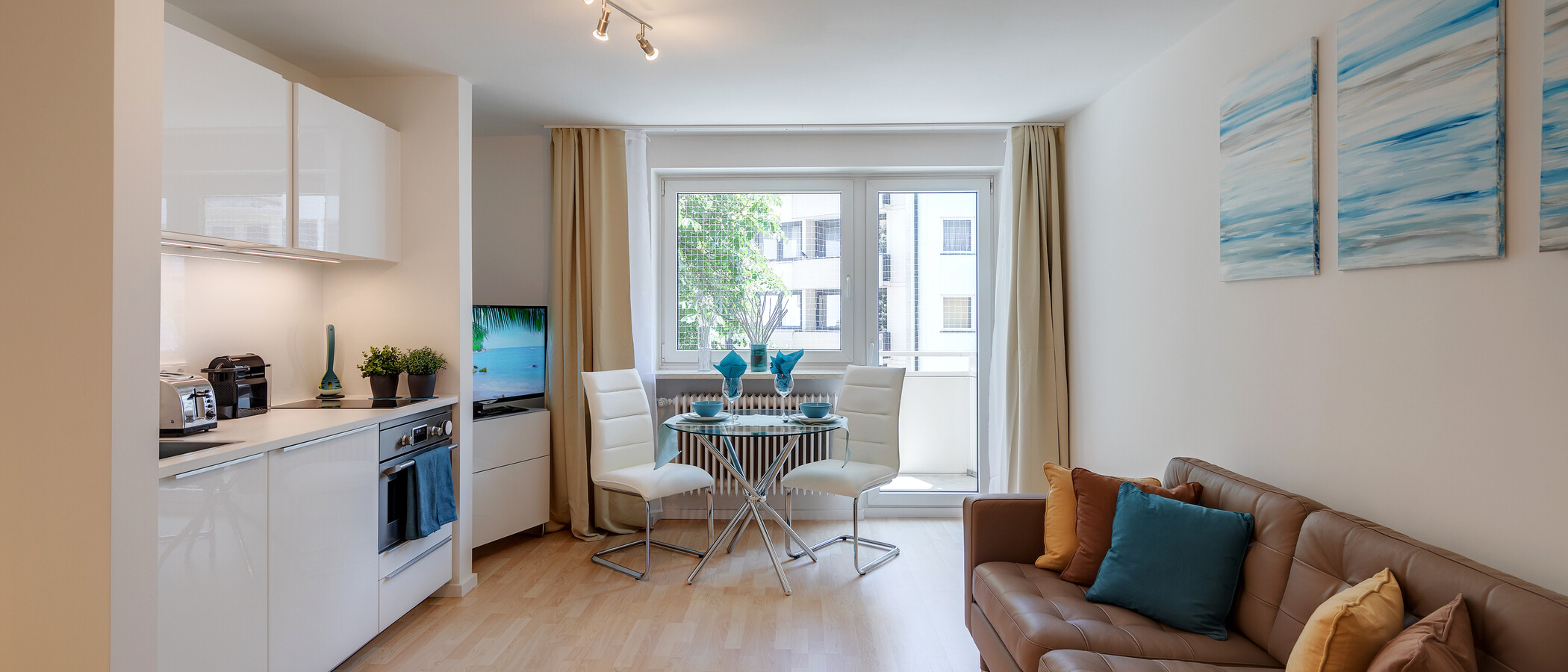 apartamento München Obergiesing 01 zona de día  11593