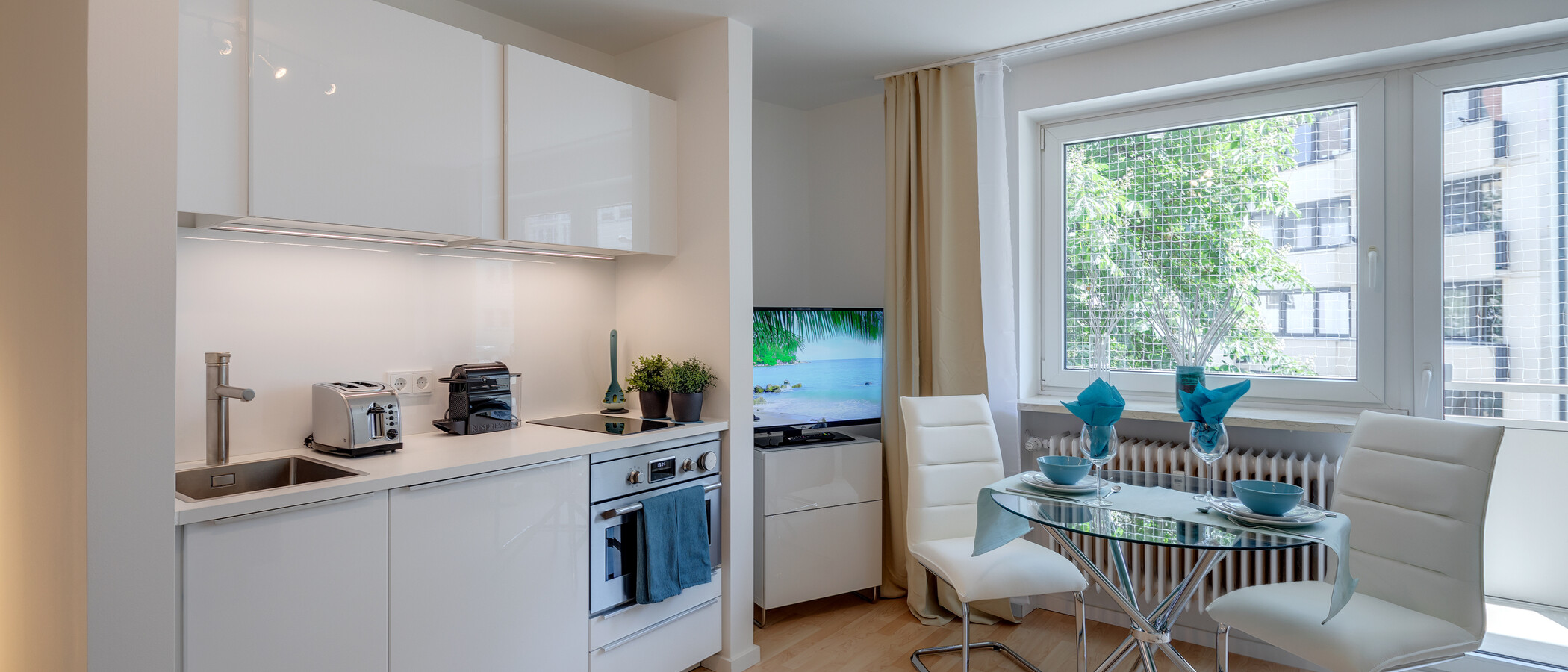 apartamento München Obergiesing 05 zona de día  11593