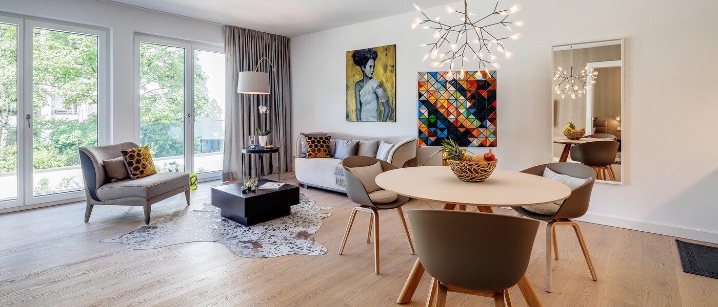 apartamento München Maxvorstadt 02 zona de día  11609