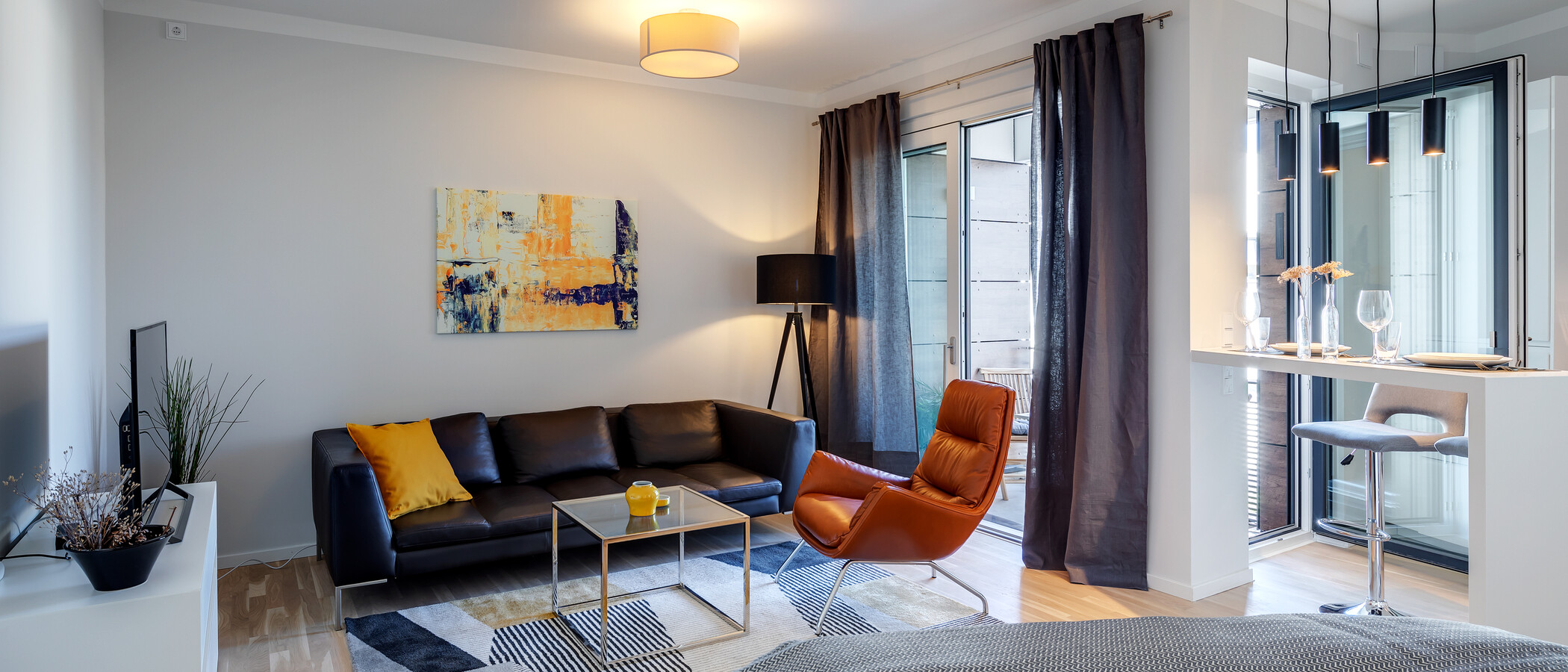 apartamento München Neuhausen 02 zona de día  11831