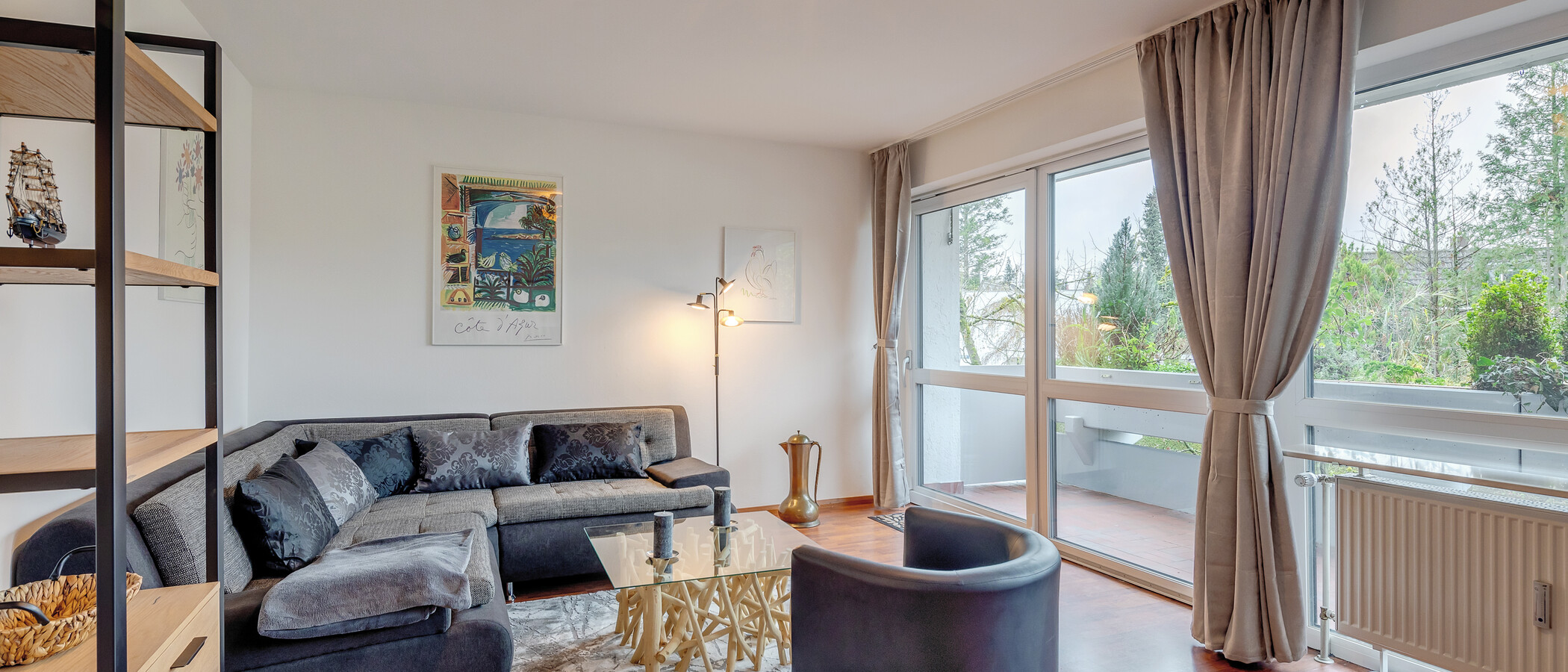 apartamento München Obermenzing 01 sala de estar 11911