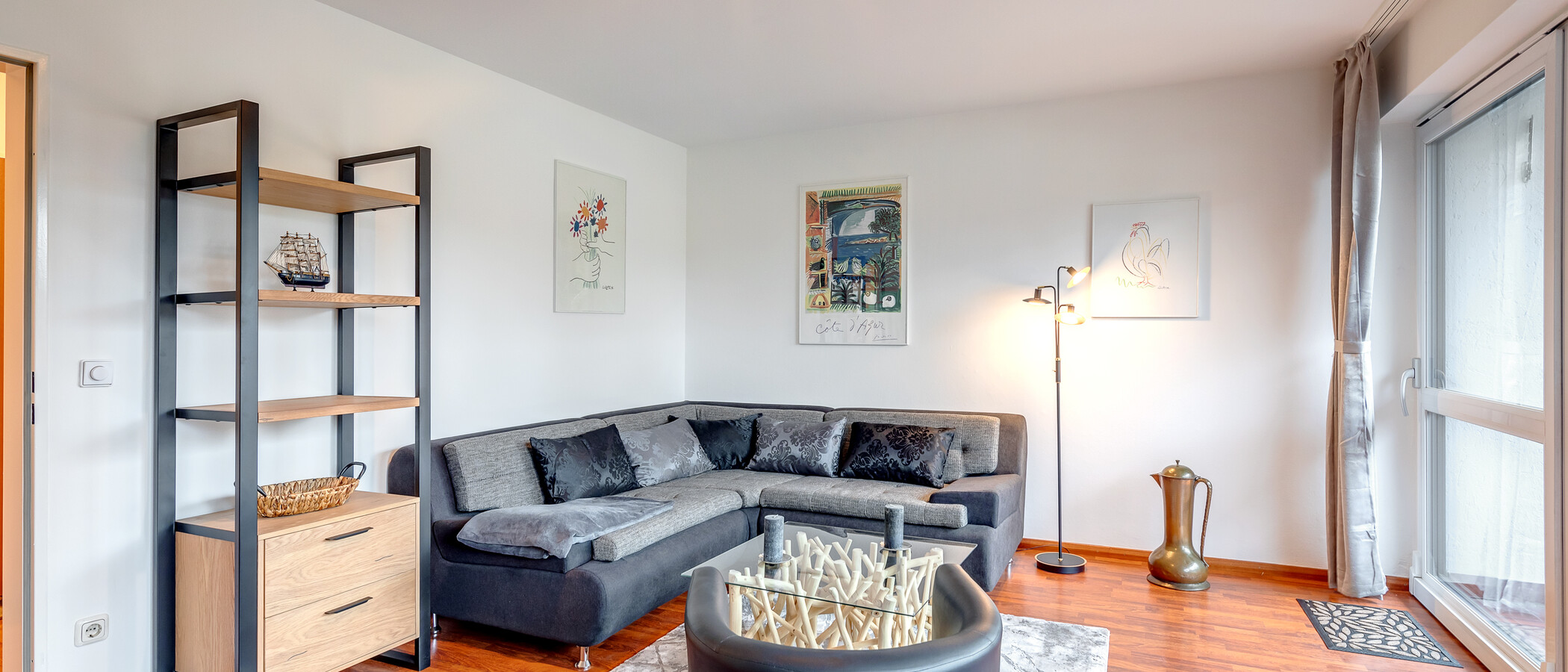 apartamento München Obermenzing 02 sala de estar 11911