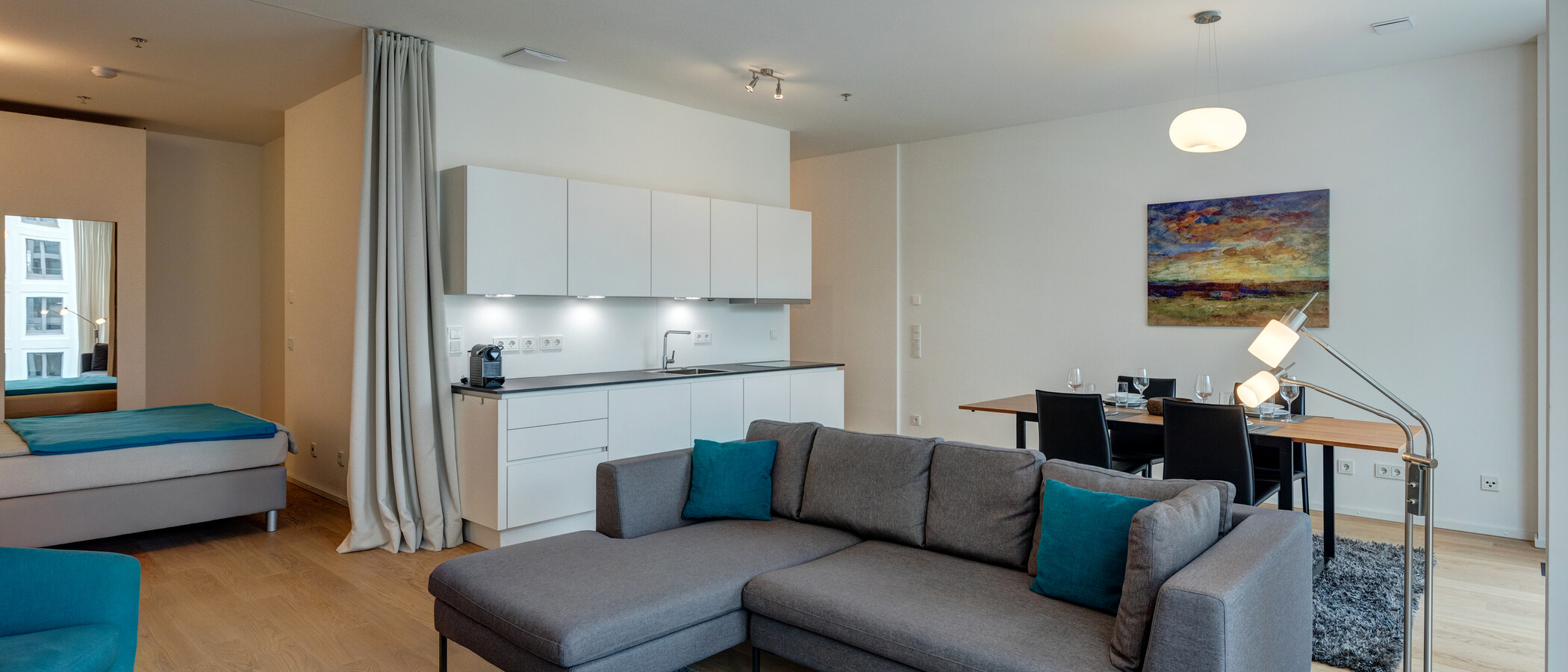 apartamento München Nymphenburg 02 zona de día  11912