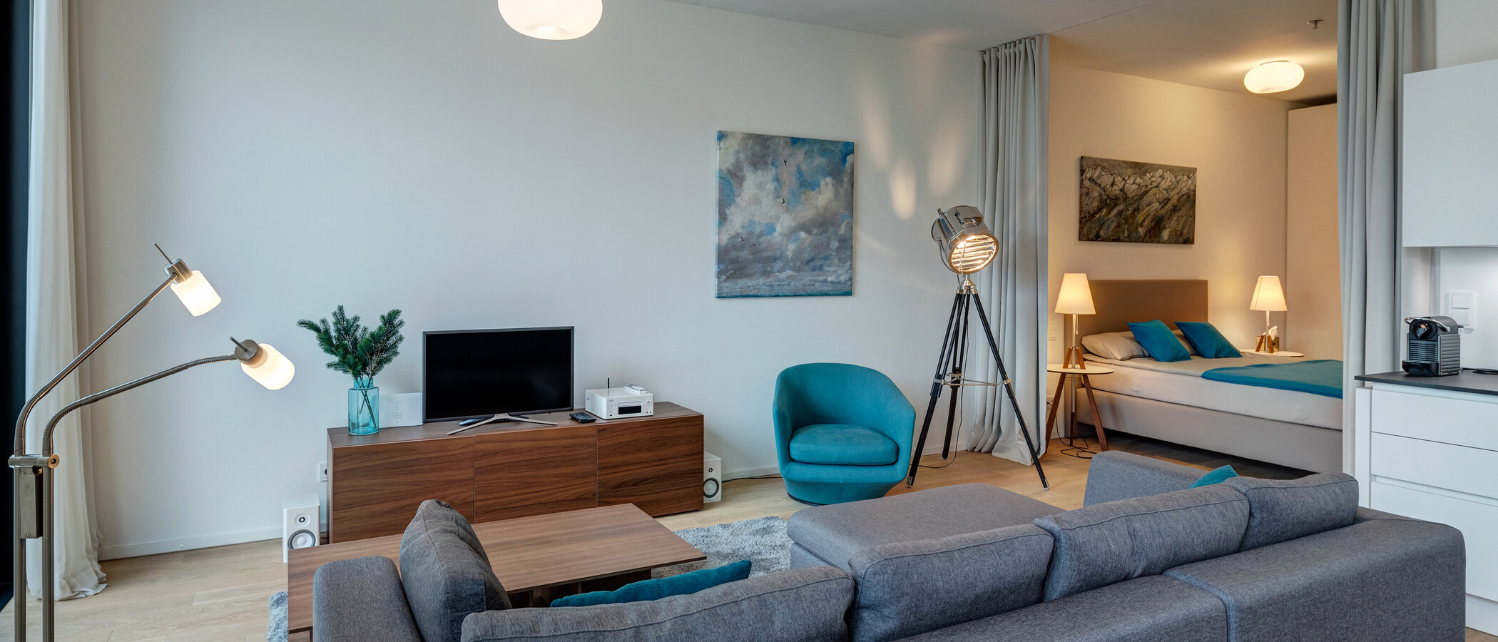 apartamento München Nymphenburg 03 zona de día  11912